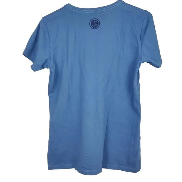 Women's Crusher Tee LIFE IS GOOD Shirt SZ S Small Golden Retriever Dog Mom VNeck - Picture 4 of 9